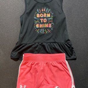 Under Armour girls summer tank and shorts